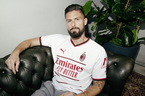 AC Milan Giroud 9 Matchtröja Borta 2022-2023